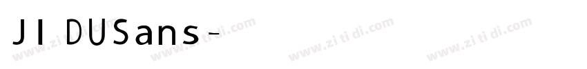 JIDU Sans字体转换